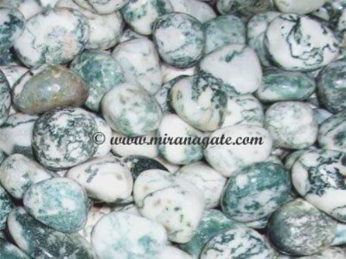 Manufacturers Exporters and Wholesale Suppliers of Tree Agate Tumbled Khambhat Gujarat